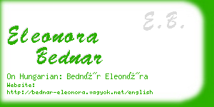 eleonora bednar business card